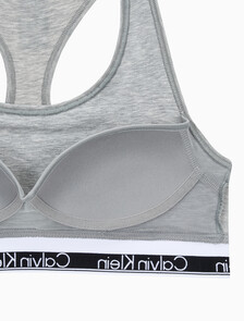 Buy 여성 아이콘 코튼 모달 AF 레이서백 브라렛 in color GREY HEATHER