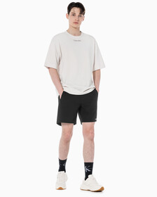 Buy 남성 CK 애슬레틱 릴렉스 핏 반팔 티셔츠 in color WHITE