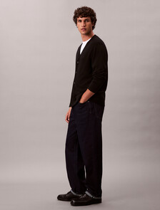 Buy 남성 메리노 울 스웨터 가디건 in color BLACK