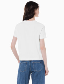 Buy 여성 레귤러핏 모던로고 2PK 반팔 티셔츠 in color CK BLACK