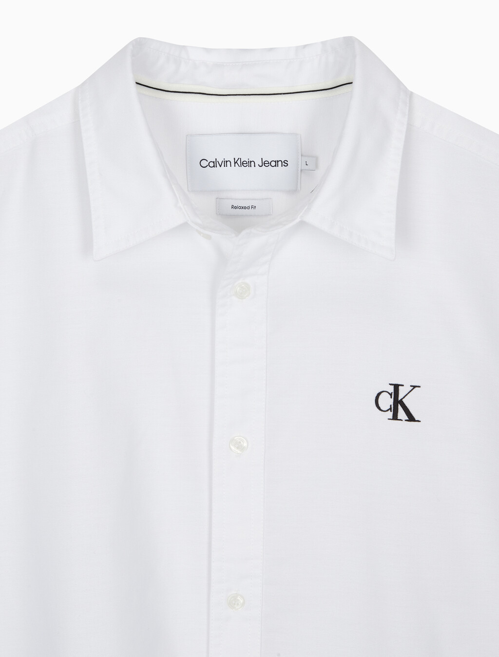 Buy 남성 릴렉스핏 옥스포드 반팔 셔츠 in color BRIGHT WHITE