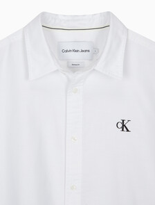 Buy 남성 릴렉스핏 옥스포드 반팔 셔츠 in color BRIGHT WHITE