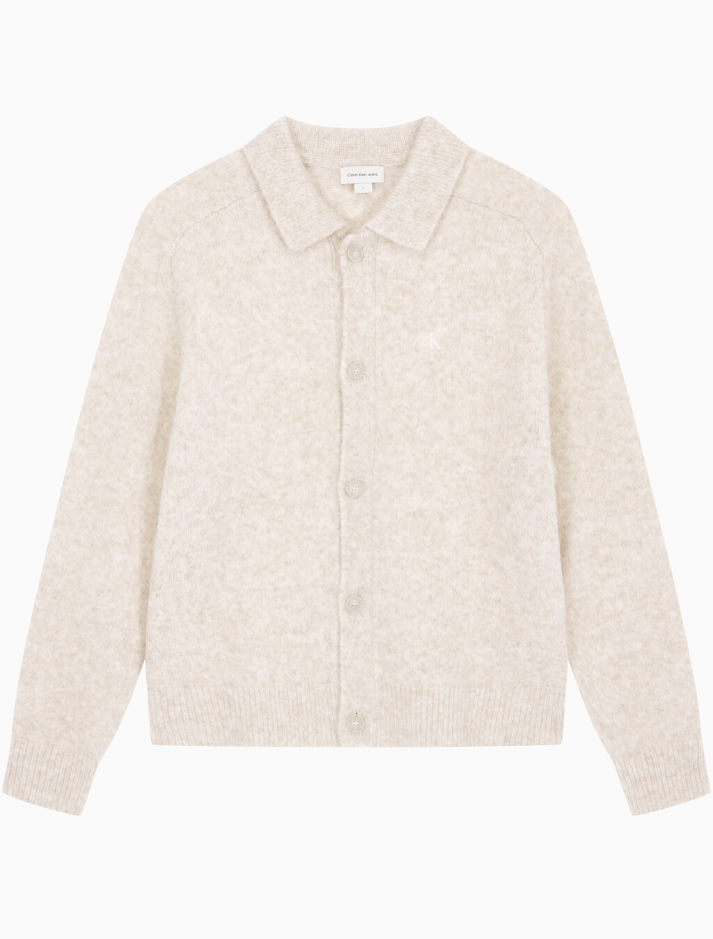 Buy 남성 버튼 카라 니트 가디건 in color BEIGE