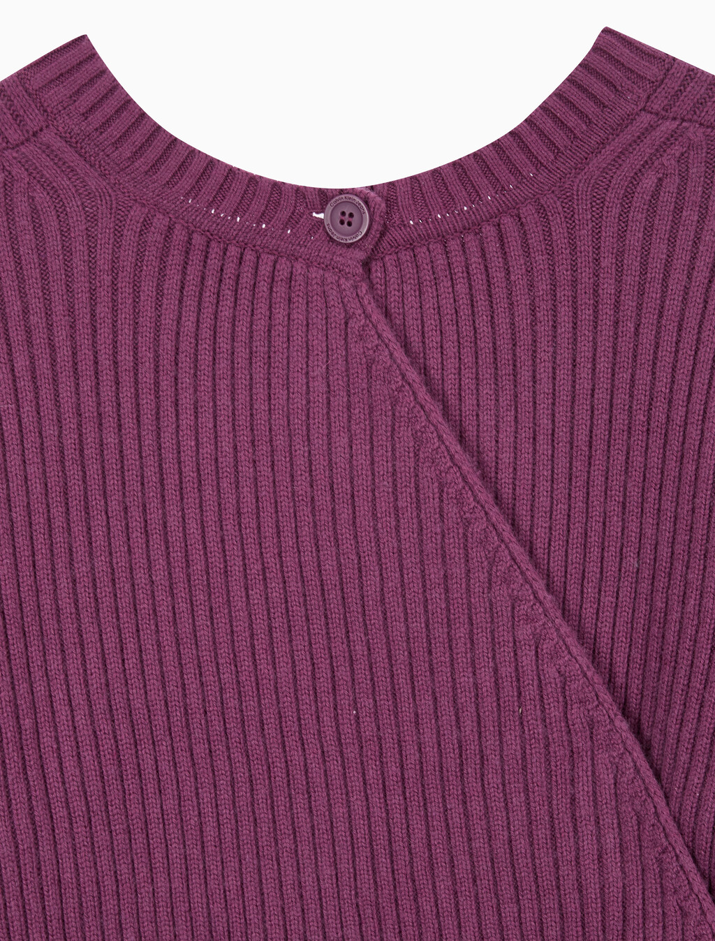 Buy 여성 캐시미어 백 디테일 풀오버 in color AMARANTH 