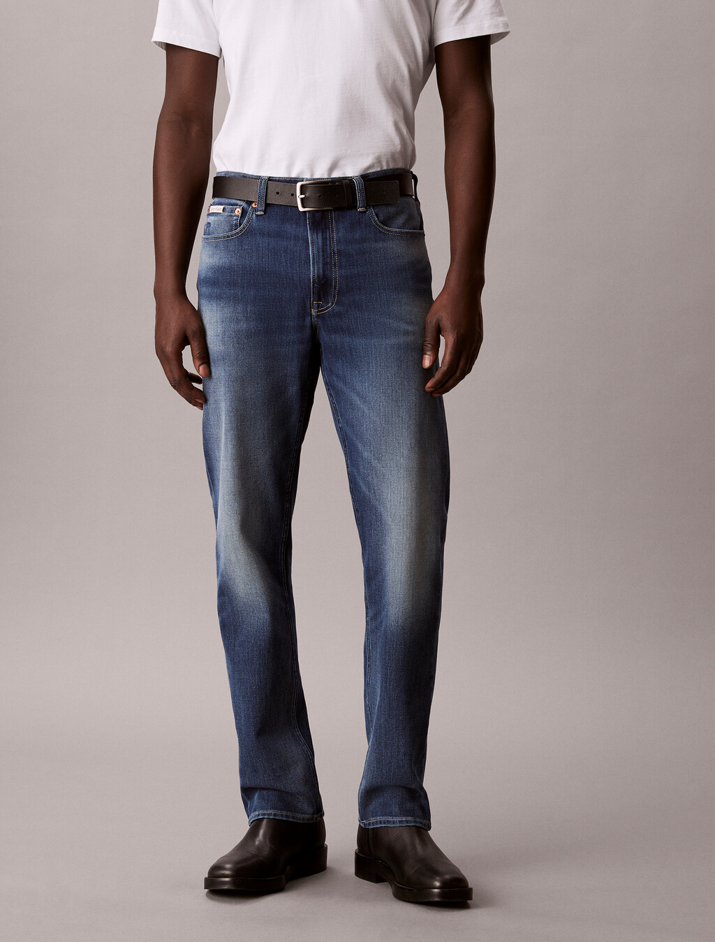 Buy 남성 슬림 스트레이트핏 37.5 진 in color Blue