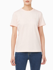 Buy 여성 아카이브 저지 크루넥 반팔 티셔츠 in color CLOUD PINK