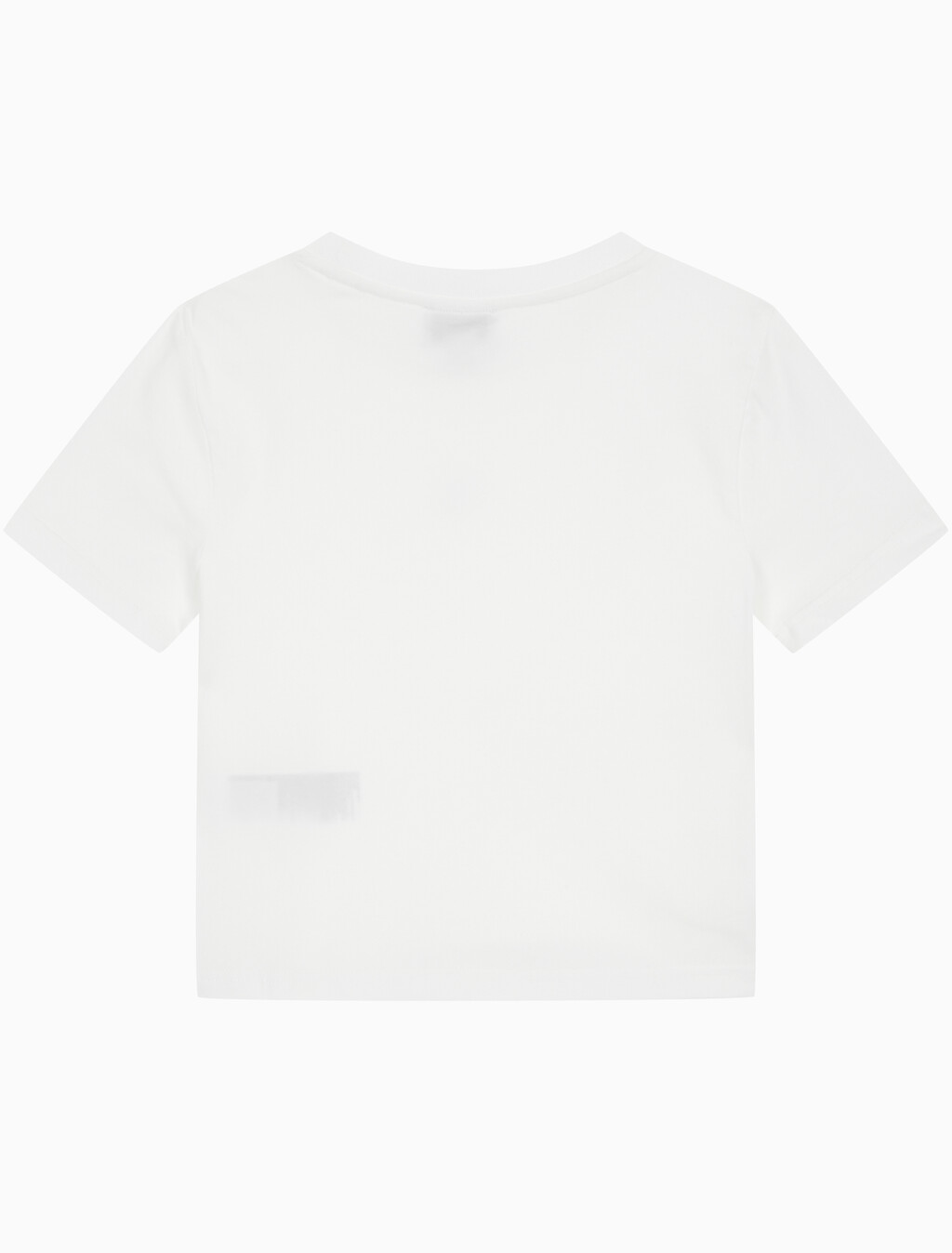 Buy 여성 슬림핏 베이비 크롭 반팔 티셔츠 in color BRIGHT WHITE