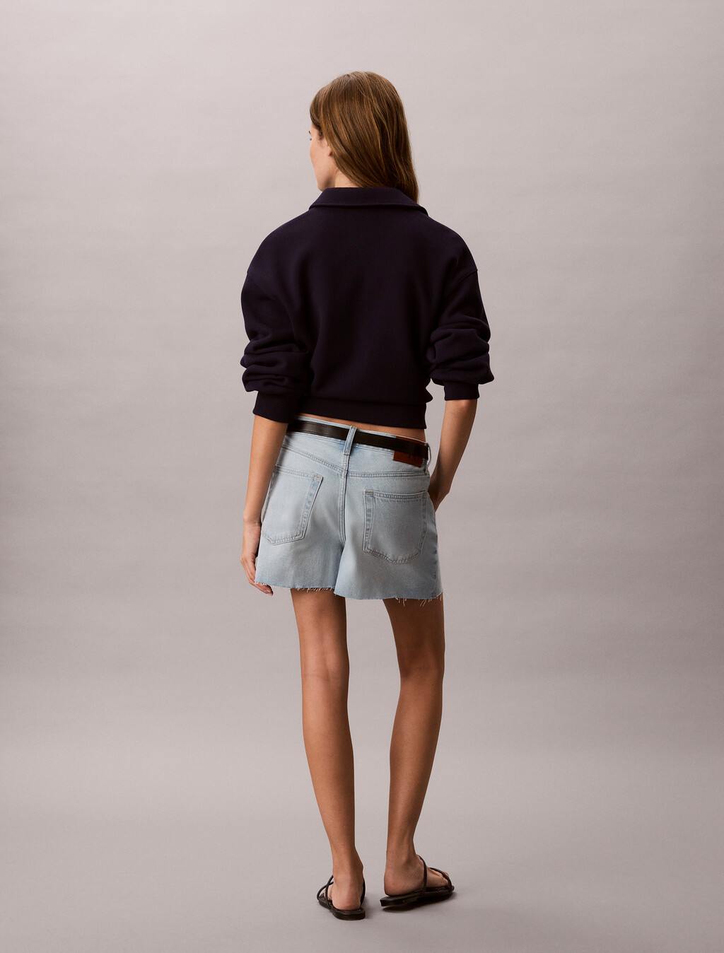 Buy 여성 90s 데님 쇼츠 in color Ocean Blue