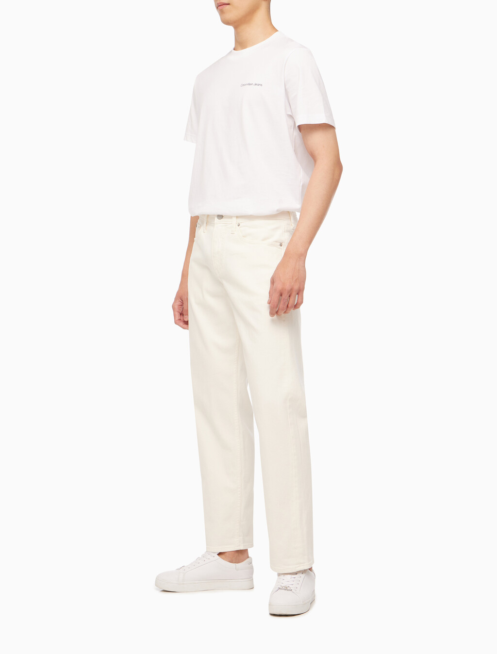 Buy 남성 90's 스트레이트핏 화이트 데님 in color CHALKY BLUE