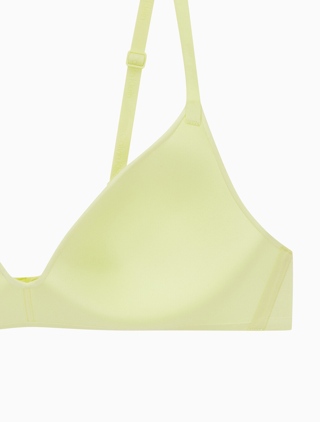 Buy 여성 퍼펙틀리 핏 AF 와이어프리 티셔츠 브라 in color PALE LIME YELLOW