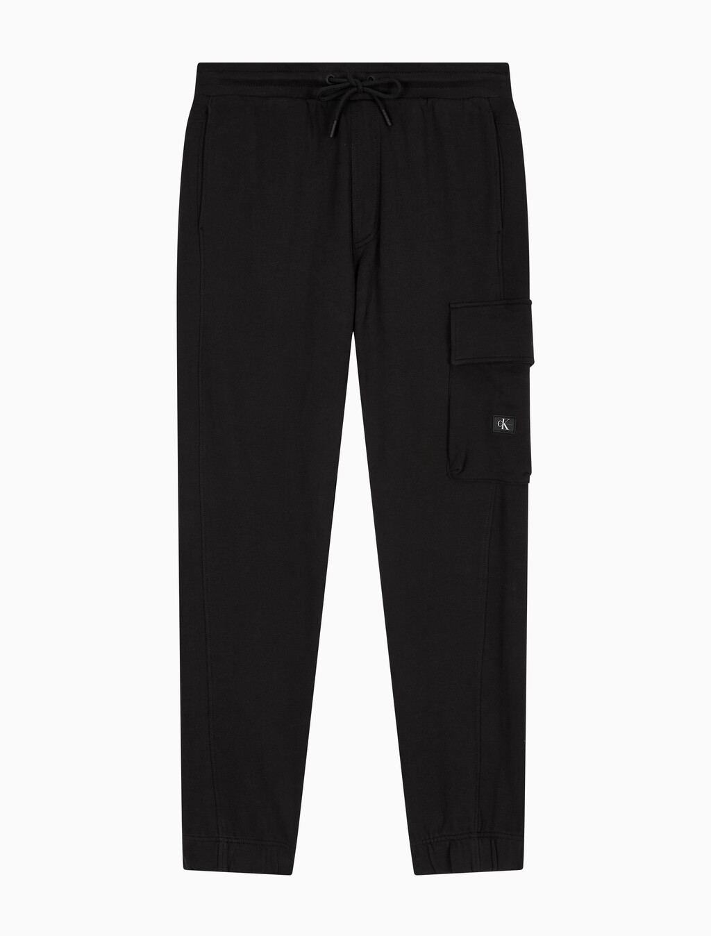 Buy 남성 릴렉스핏 밴딩 카고 스웻팬츠 in color CK BLACK