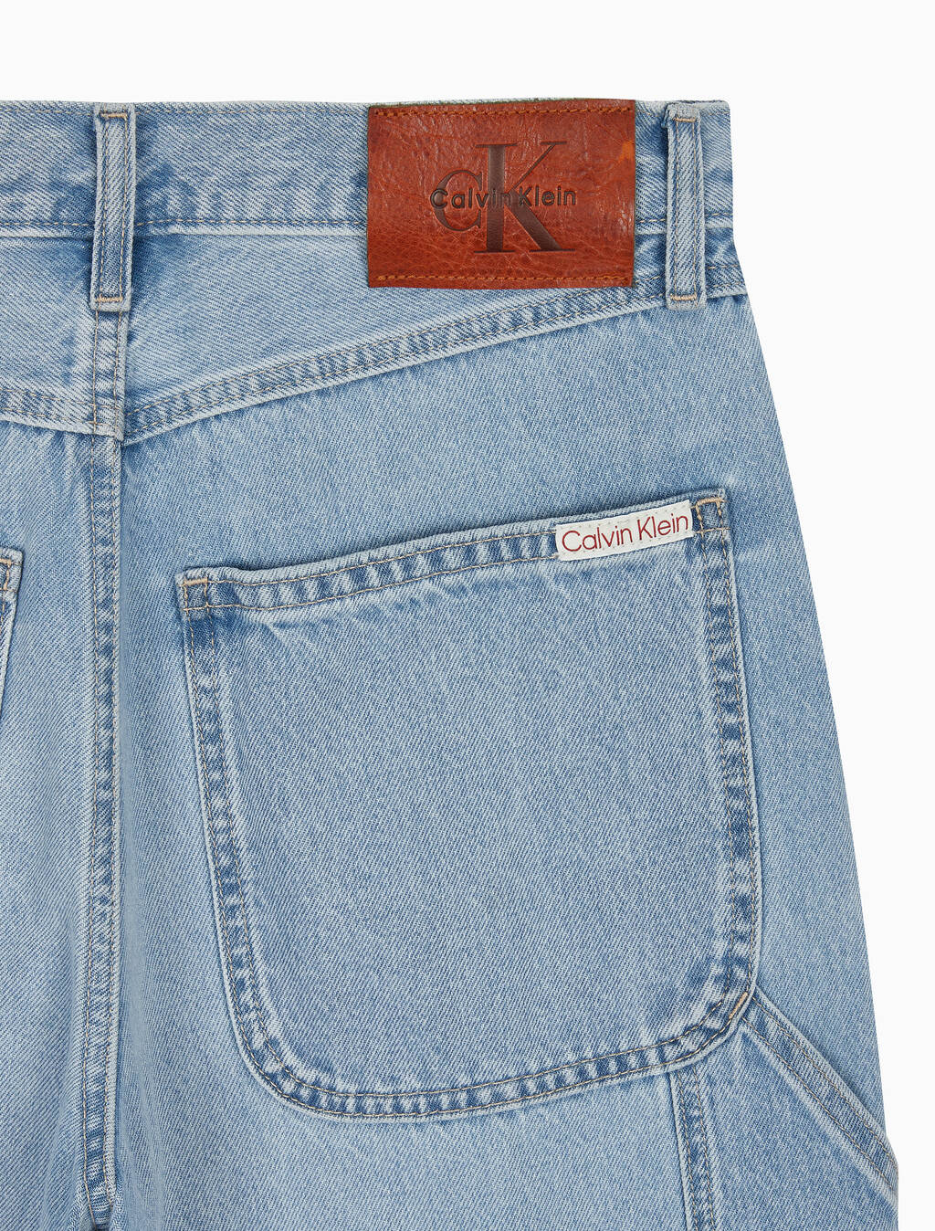 Buy 남성 90's 라이트블루 카펜터 버뮤다 데님 쇼츠 in color REFLECTION BLUE