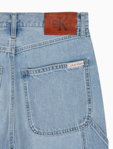 Buy 남성 90's 라이트블루 카펜터 버뮤다 데님 쇼츠 in color REFLECTION BLUE