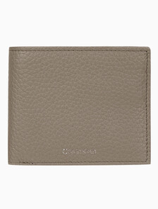 Buy 남성 CK 레더 코인포켓 빌폴드 in color TAUPE