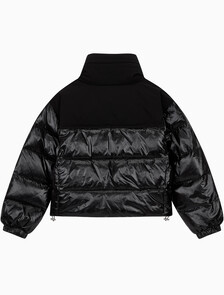 Buy 여성 매트 블라킹 샤인 다운 자켓 in color BLACK