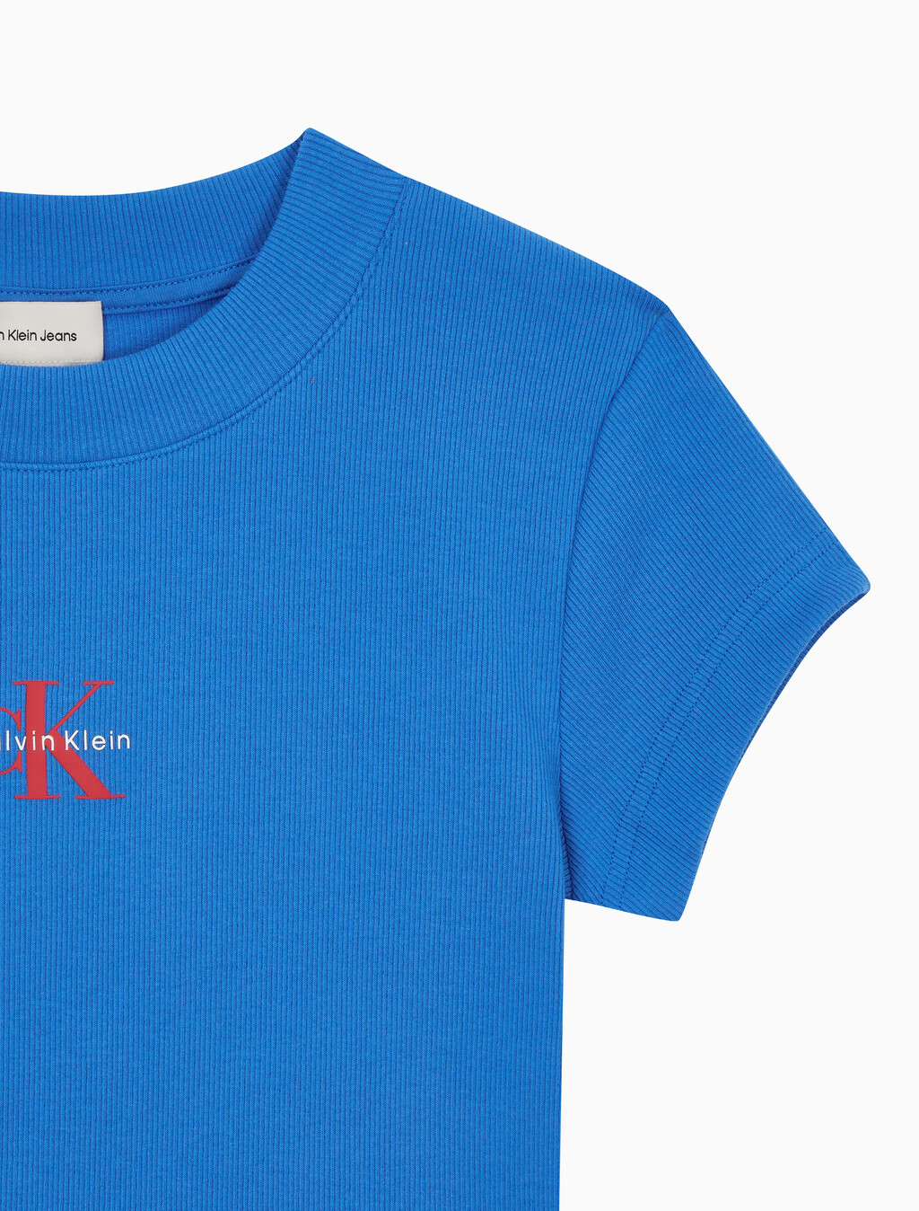 Buy 여성 모노그램 베이비 반팔 티셔츠 in color FRENCH BLUE