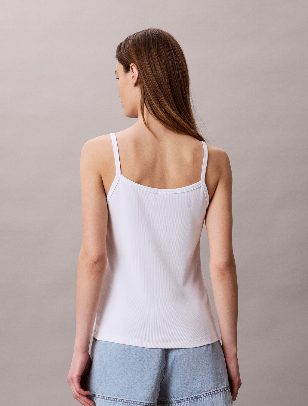 Buy 여성 베이비링 스트랩 탱크 in color BRIGHT WHITE