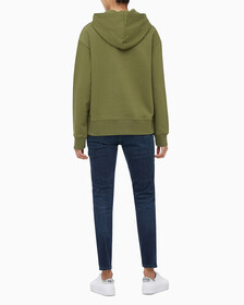 Buy 여성 릴렉스핏 스탠다드 로고 후디 in color JOLLY GREEN BEAN