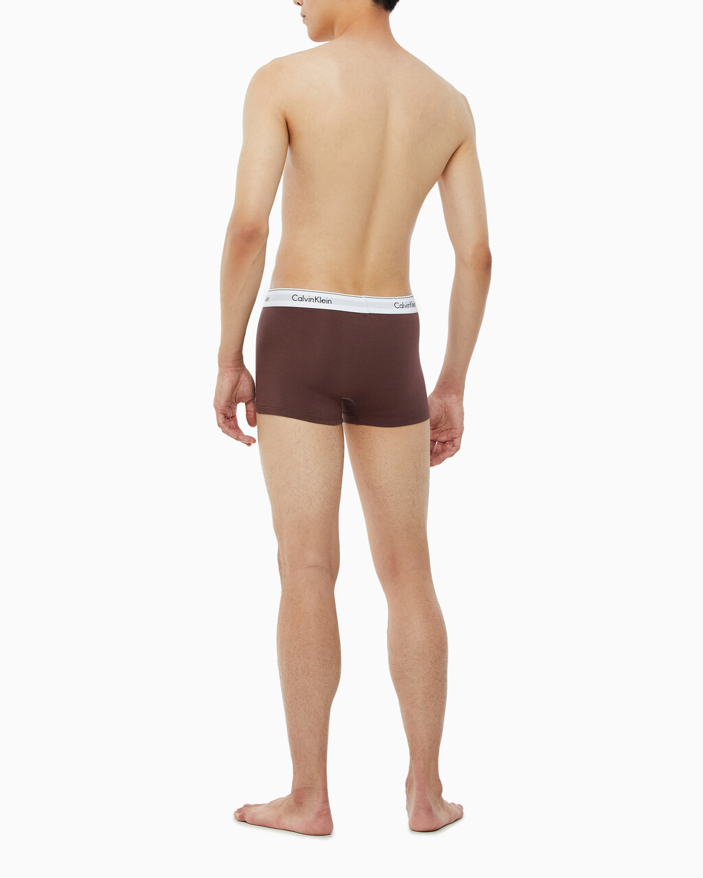 Buy 남성 모던 코튼 3PK 트렁크 in color GREY/DEEP BROWN/RED