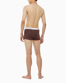 Buy 남성 모던 코튼 3PK 트렁크 in color GREY/DEEP BROWN/RED