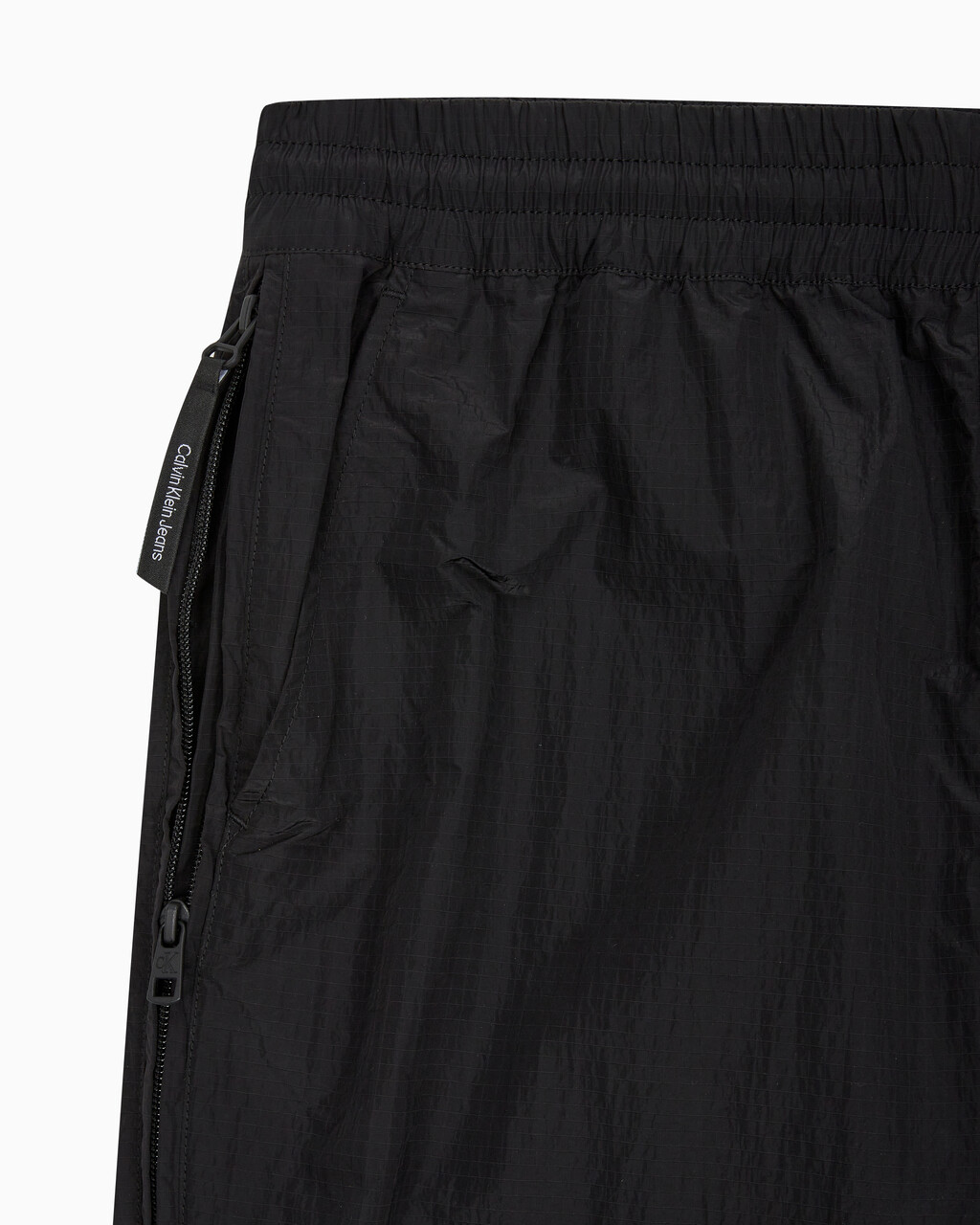 Buy 남성 사이즈 지퍼 조거 팬츠 in color CK BLACK