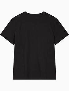 Buy 여성 히어로 모노로고 크루넥 반팔 티셔츠 in color BLACK
