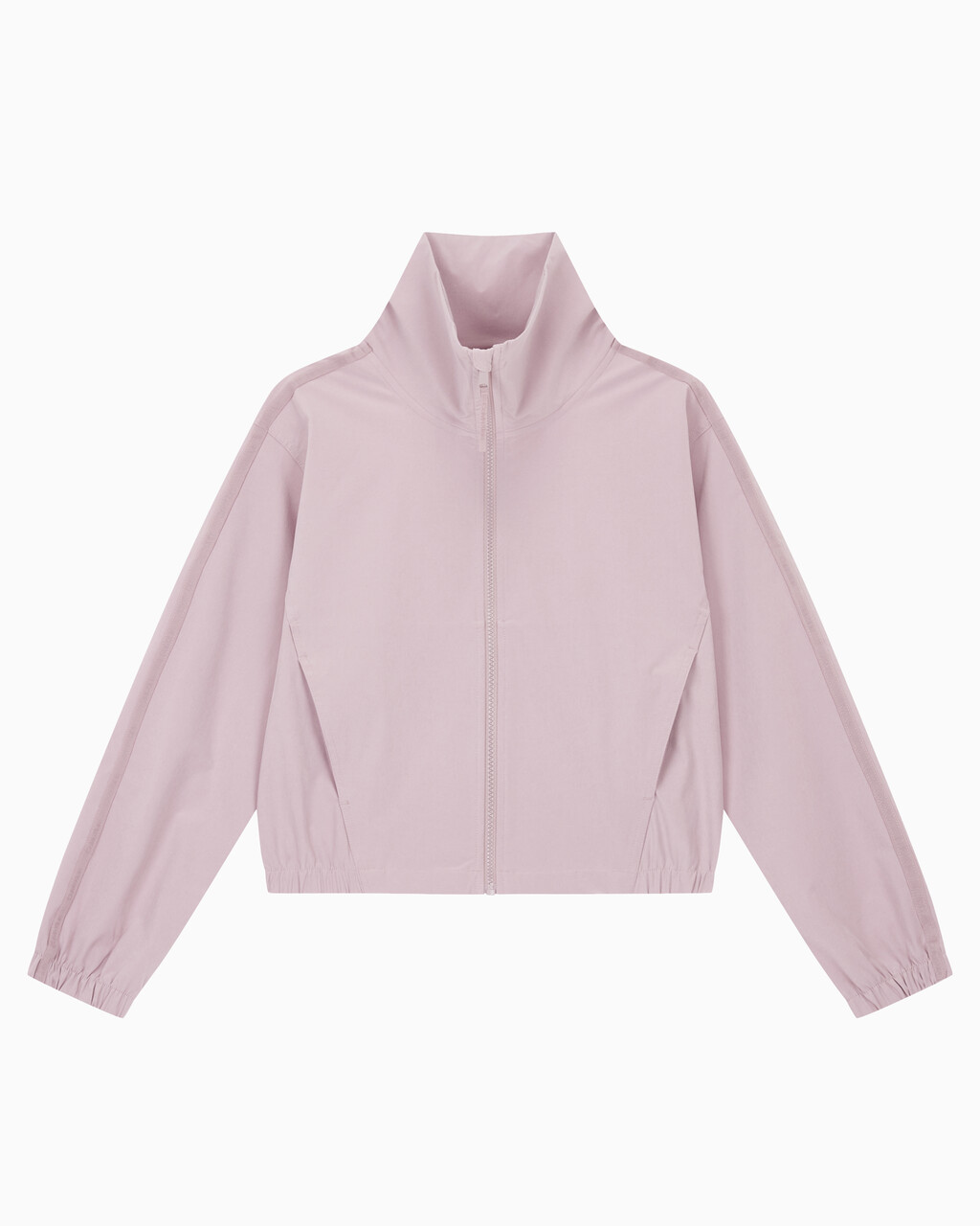 Buy 여성 리플렉티브 로고 레귤러 핏 윈드브레이커 in color GRAY ROSE