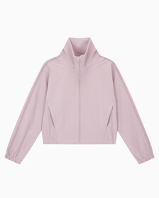 Buy 여성 리플렉티브 로고 레귤러 핏 윈드브레이커 in color GRAY ROSE