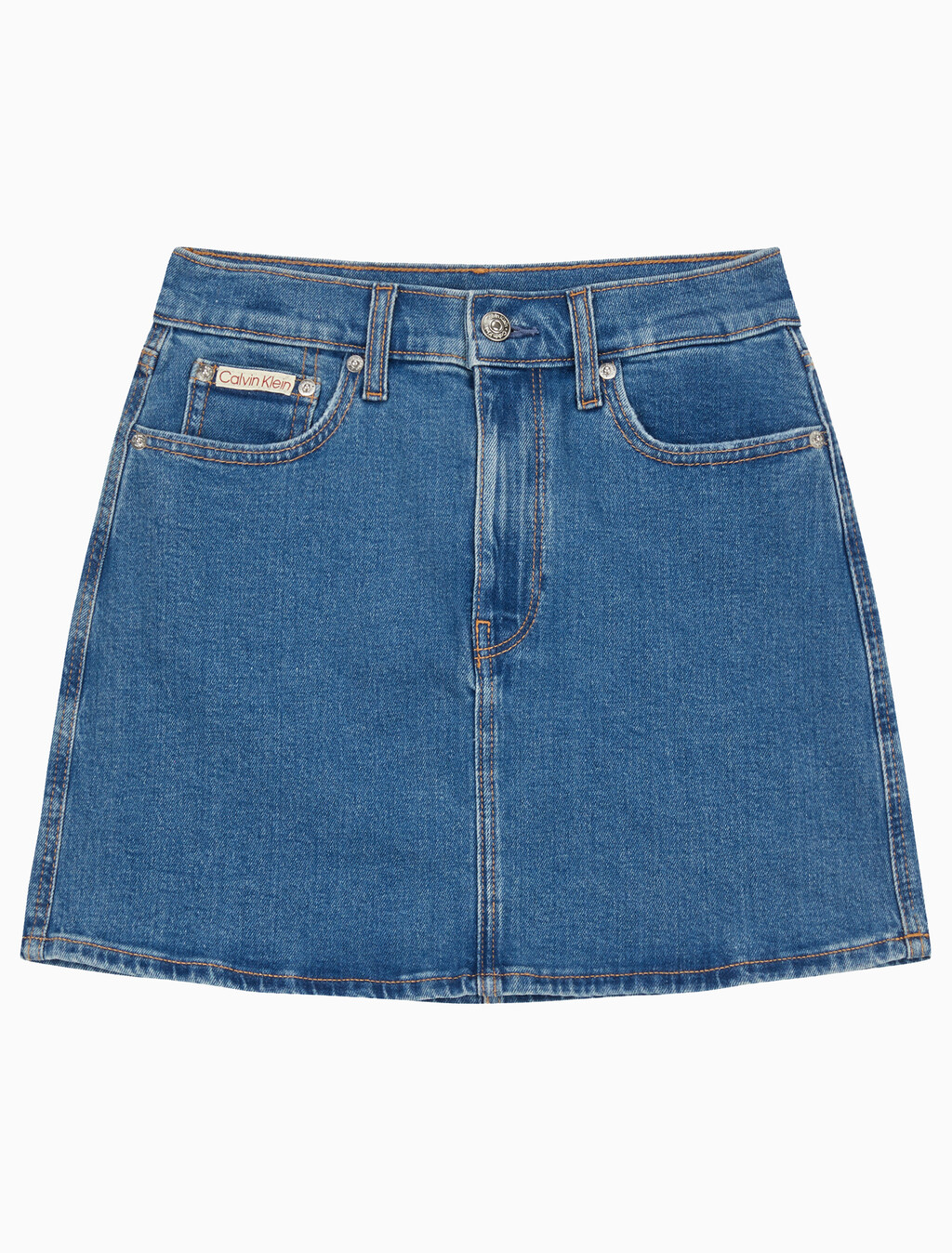 Buy 여성 컴포트 스트레치 데님 미니 스커트 in color BLUE