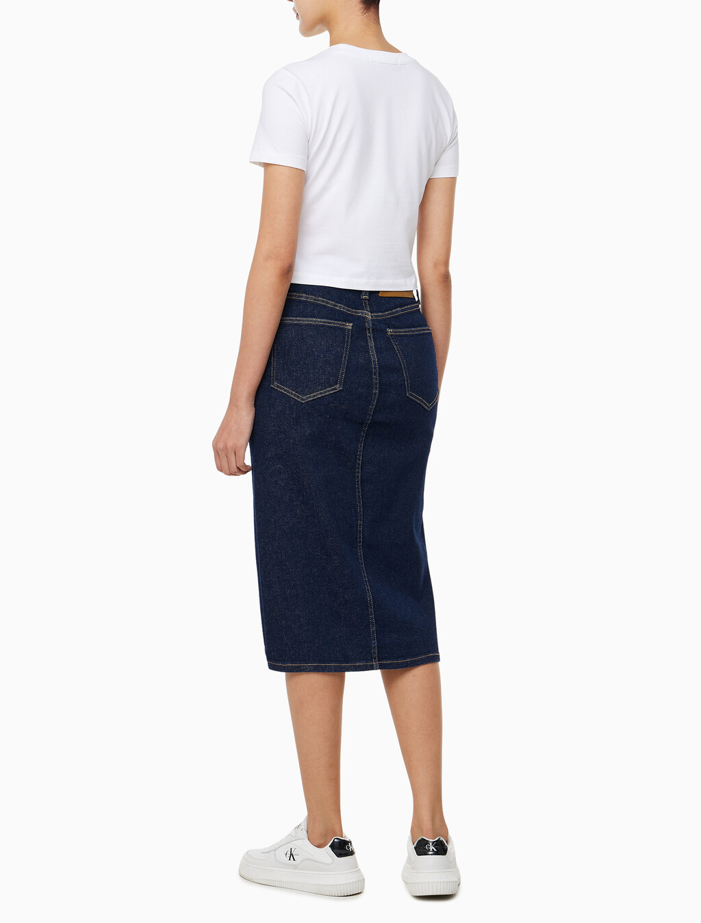 Buy 여성 펜슬 데님 스커트 in color RINSE BLUE