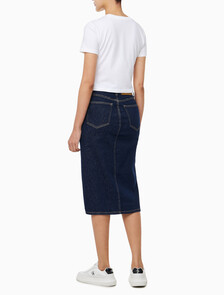 Buy 여성 펜슬 데님 스커트 in color RINSE BLUE