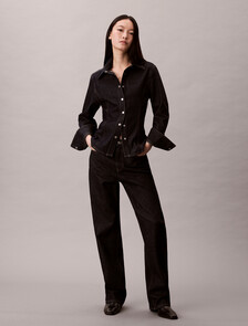 Buy 여성 스트레이트 부츠 레진 린스 in color TENCEL RINSE BLUE