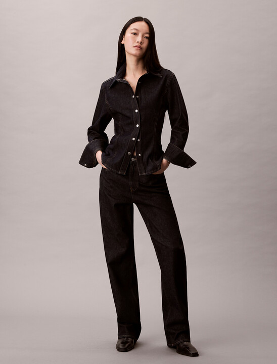 여성 스트레이트 부츠 레진 린스