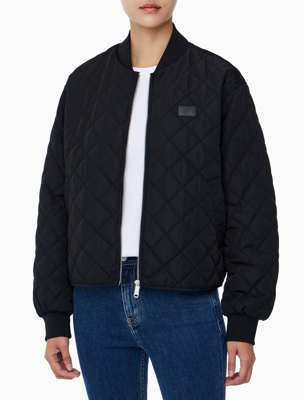 Buy 여성 라이트웨이트 퀼티드 자켓 in color CK BLACK