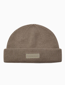 Buy 남녀공용  로고 패치 도커 비니 in color Brown