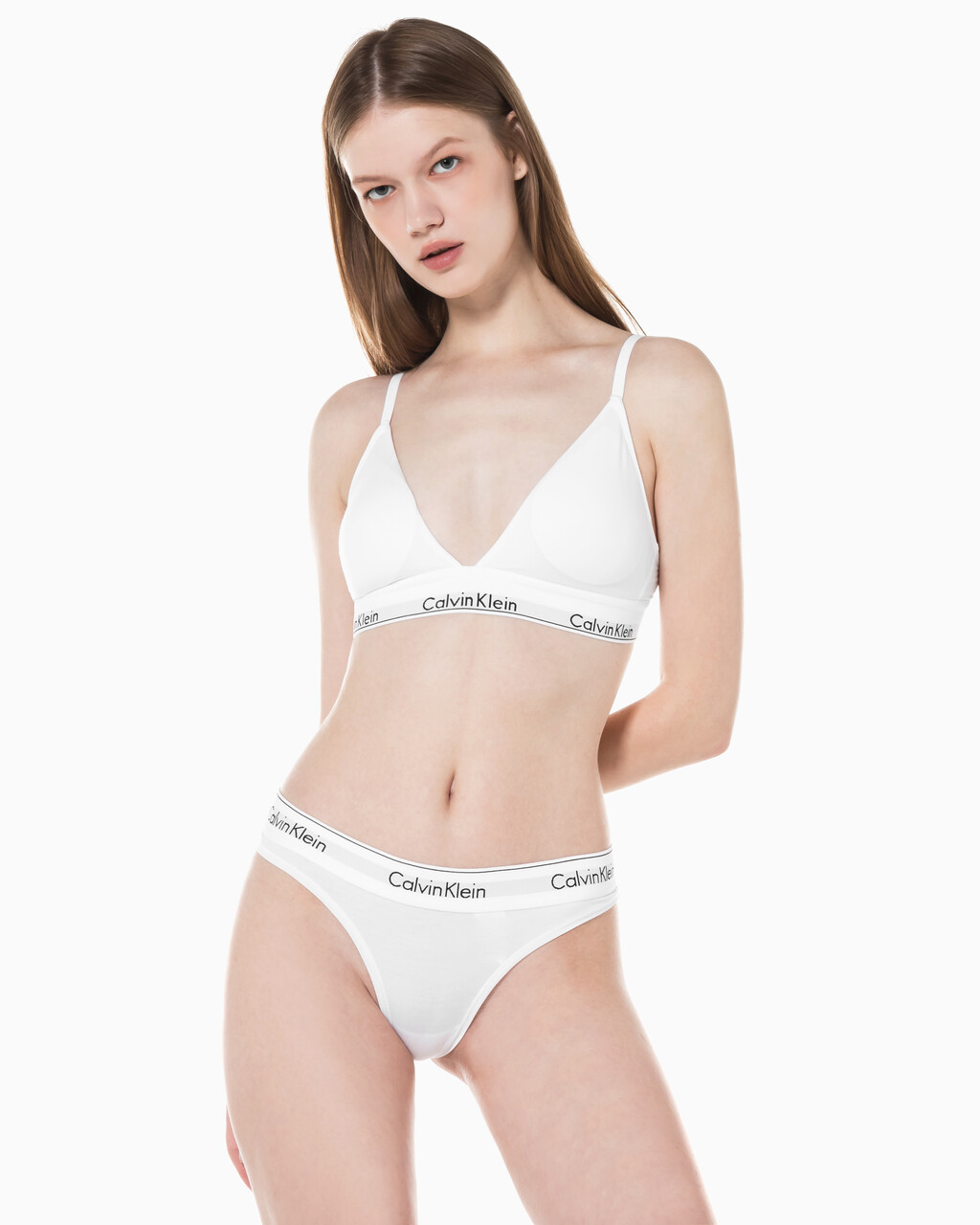 Buy 여성 모던 코튼 티팬티 in color WHITE