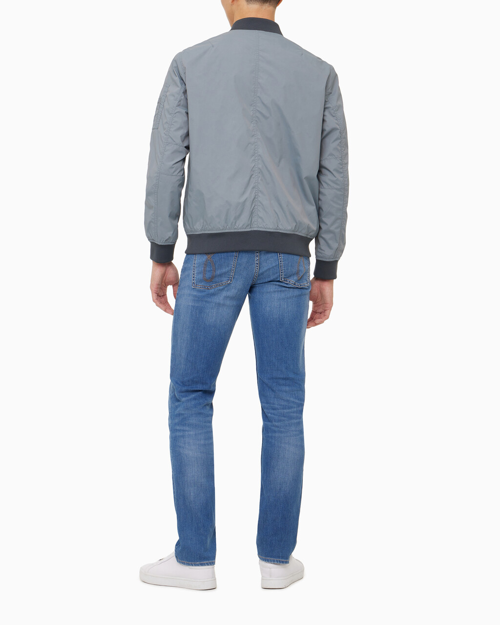 Buy 남성 나일론 보머 재킷 in color OVERCAST GREY