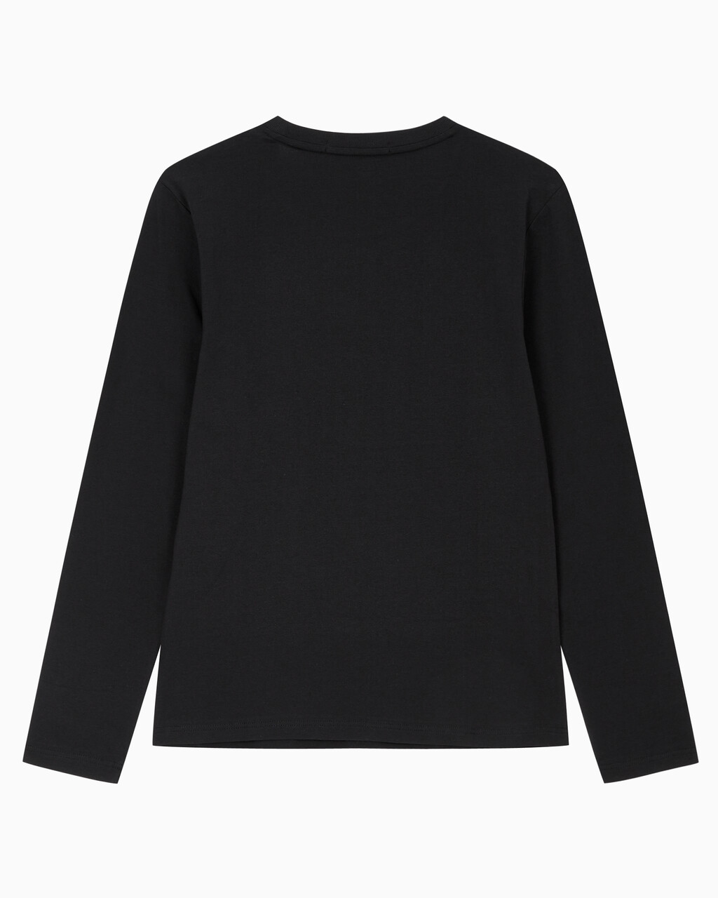 Buy 여성 슬림핏 인스티튜셔널 로고 긴팔 티셔츠 in color CK BLACK