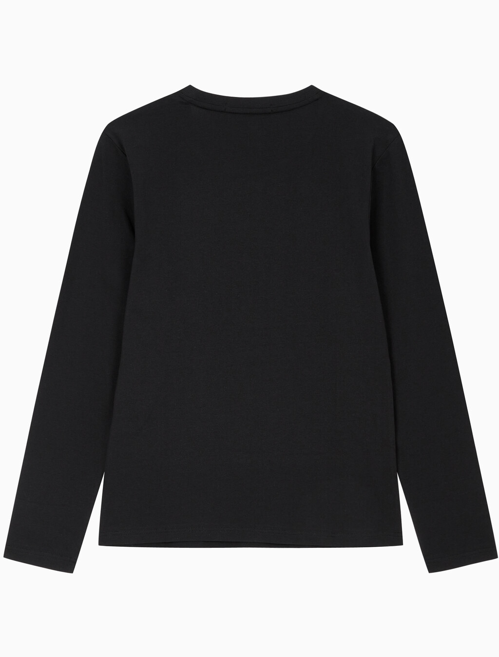Buy 여성 슬림핏 인스티튜셔널 로고 긴팔 티셔츠 in color CK BLACK