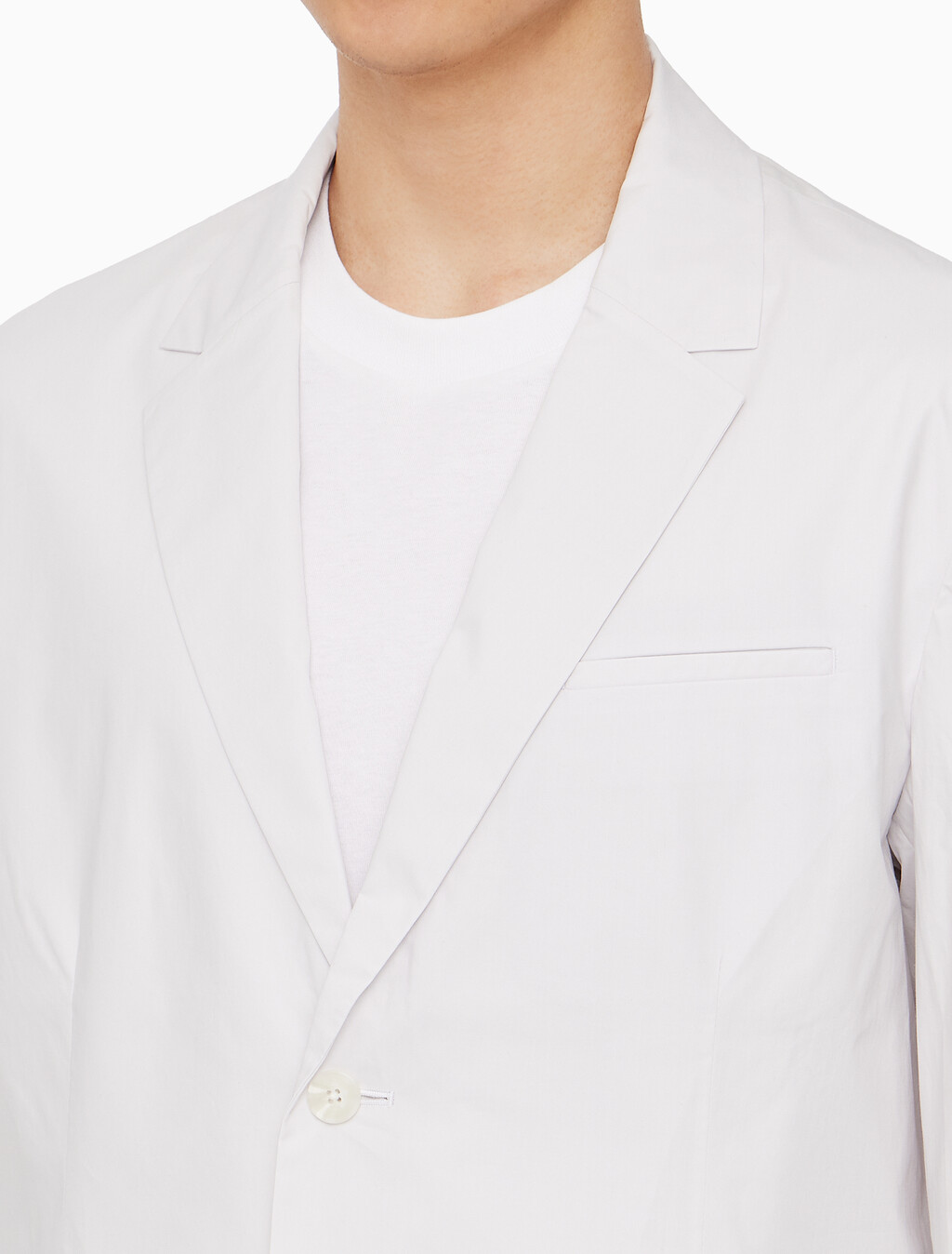 Buy 남성 코튼 페이퍼 터치 클래식 블레이저 자켓 in color LIGHT GREY