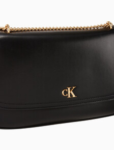 Buy 여성 하드웨어 모노그램 컨버티블 체인 미디움 백 in color Black