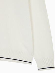 Buy 남성 오버사이즈 럭비카라 스웨터 in color WHITE
