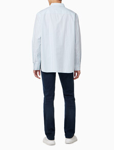 Buy 남성 릴렉스핏 옥스포드 스트라이프 셔츠 in color LIGHT BLUE