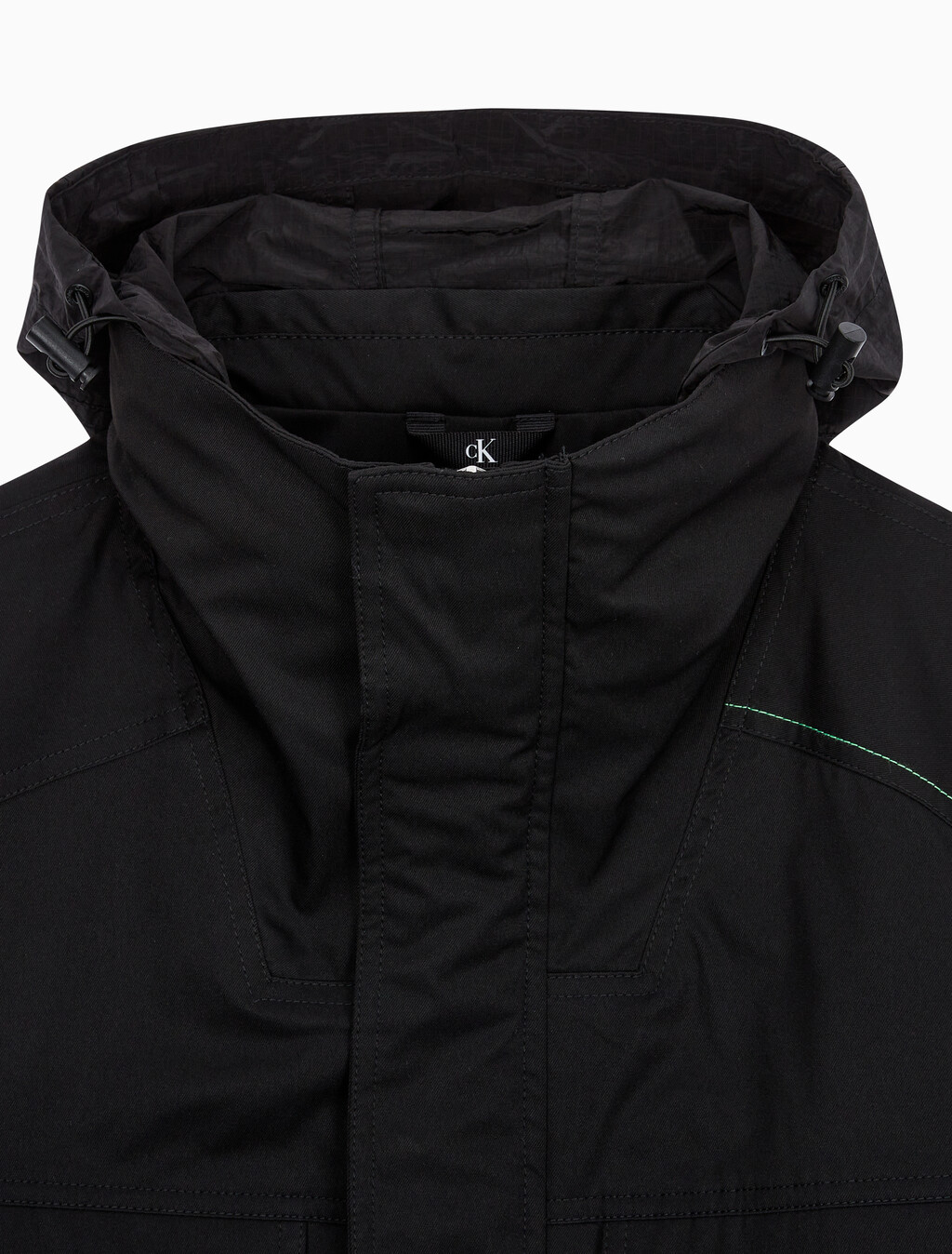 Buy 남성 리트렉터블 후드 필드 자켓 in color CK BLACK