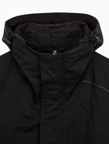 Buy 남성 리트렉터블 후드 필드 자켓 in color CK BLACK