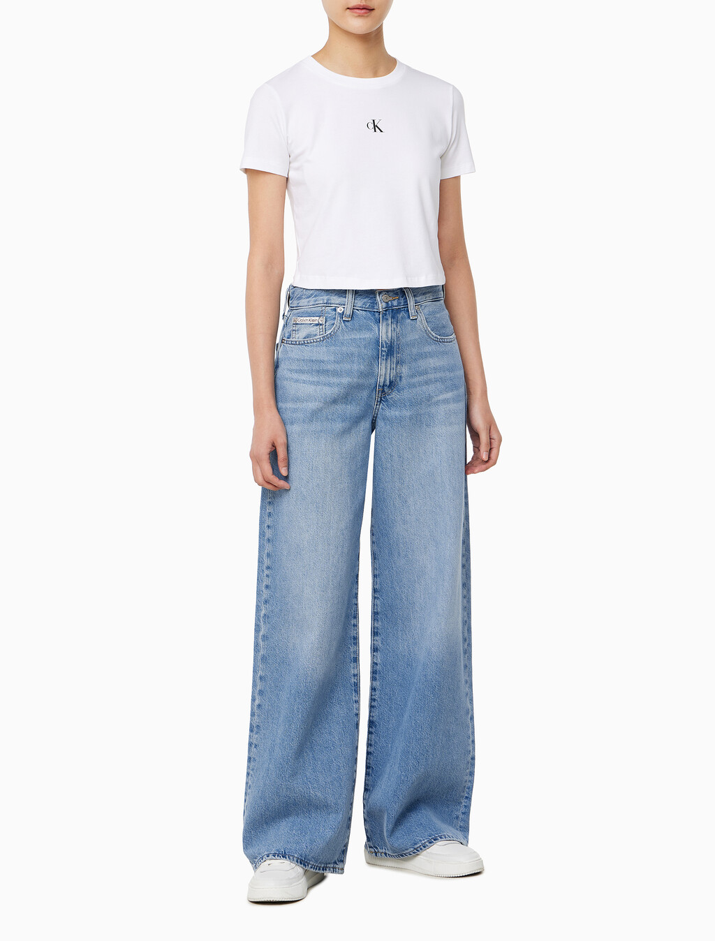 Buy 여성 와이드핏 라이트블루 텐셀 데님 in color BLUE LYLE