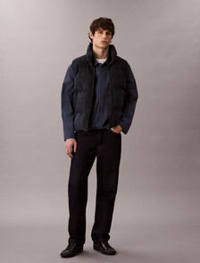 Buy 남성 리버서블 코듀로이 푸퍼 베스트 in color DARK SAPPHIRE