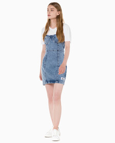 Buy 여성 코르셋 데님 드레스 in color 028A CHALKY BLU