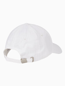 Buy 남녀공용 CKJ 타이틀케이스 로고 볼캡 in color BRIGHT WHITE