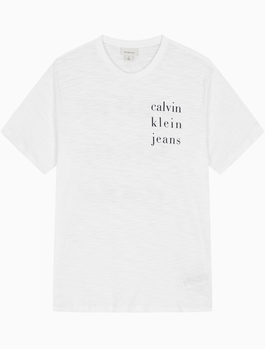 Buy 남성 슬럽 CKJ 클래식 반팔 티셔츠 in color BRILLIANT WHITE